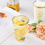 Datyiiha shatterproof premium plastic cocktail glasses filled with festive party drinks