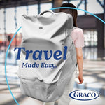 Graco travel bag for car seats open with interior view