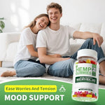 Nutrient rich hemp oil gummy supplement packaging