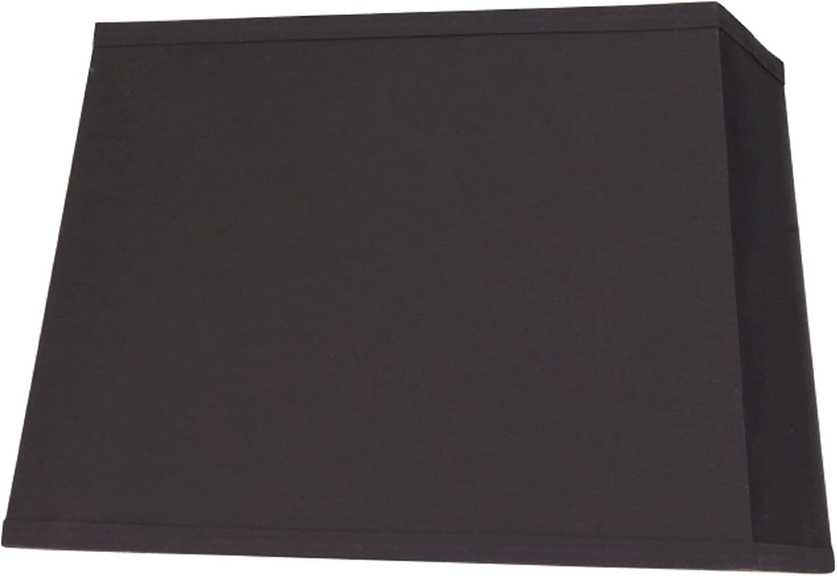 Aspen Creative 36121 Transitional Rectangle Hardback Shape Spider Construction Lamp Shade in Black, 14 1/2" wide, Top:(8" + 11") Bottom:(9 1/2" + 14 1/2") x Height: 10" - Image 9