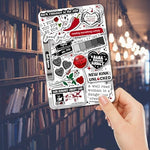 Close up of gothic bookish cardstock insert texture
