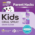 LAB52 grape flavored dental spray for infant enamel repair.