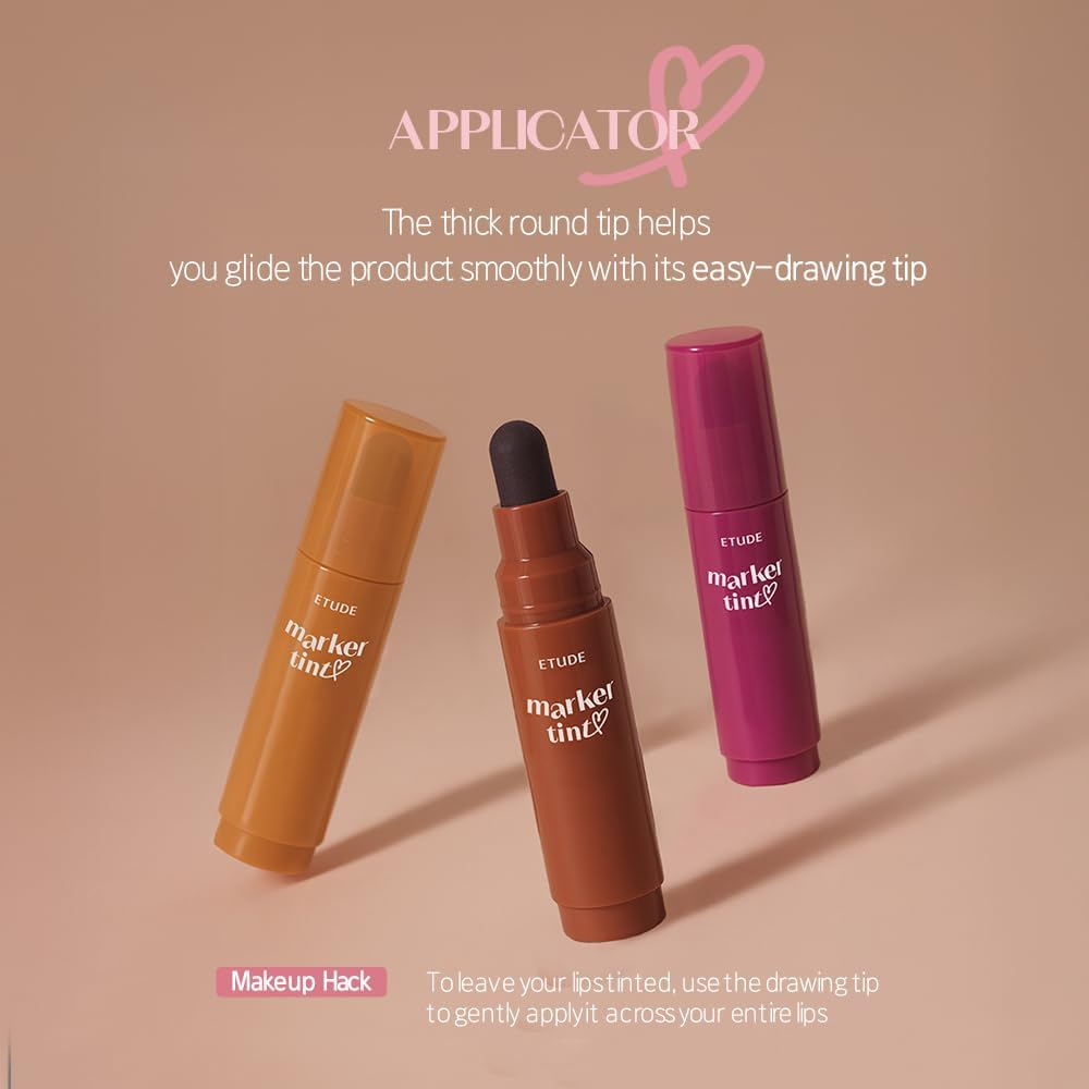 ETUDE marker style packaging portable beauty travel friendly lip product