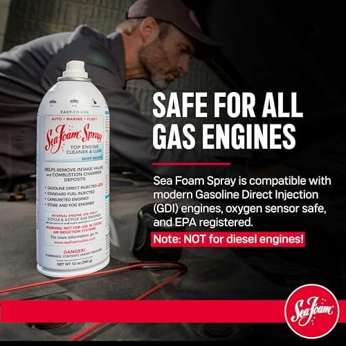 Authentic USA imported Sea Foam upper engine cleaner aerosol cans for carbon removal