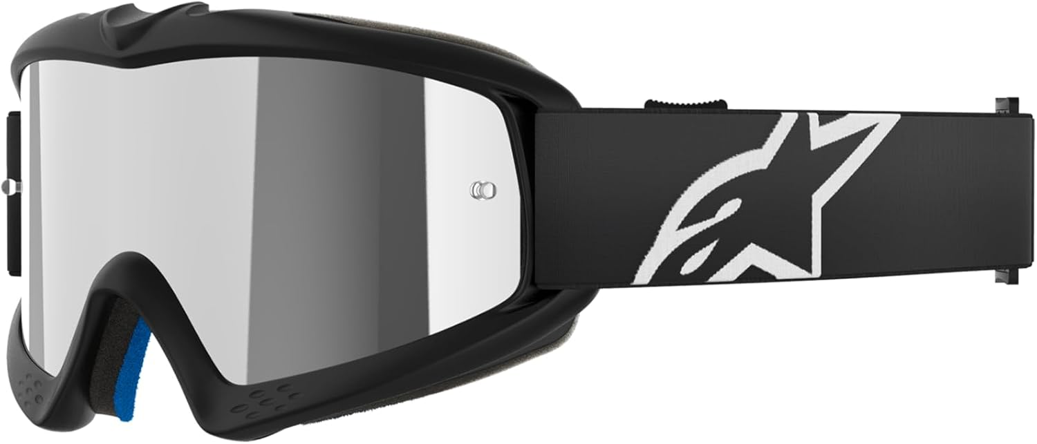 Alpinestars Vision Youth MX Goggle front view in black