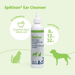 Back of Epiklean Ear Cleanser bottle showing directions for use