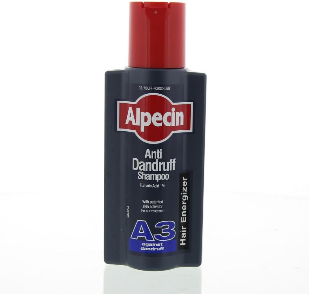 Alpecin Anti-Dandruff Shampoo A3 label details and product size