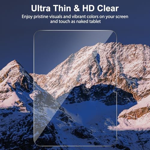 Crystal clear HD transparency of Sparin iPad screen protector