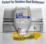 Stainless steel dishwasher cleaned with CPR polish
