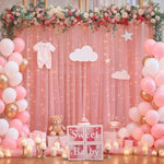 Wish Care photography background curtain styled beautifully at a romantic birthday celebration event
