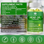 Wogorgt Hemp Oil Supplement bottle label details