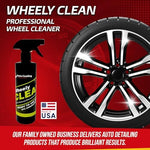 Professional wheel cleaner spray bottle for automotive detailing