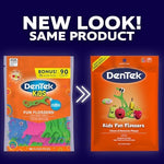 Back label of DenTek children dental picks detailing the American Dental Association acceptance seal