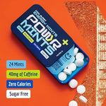 POWR sugar free caffeine mints 40mg caffeine pocket sized portable tin