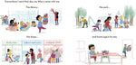 The Worrying Worries picture book back cover and spine view