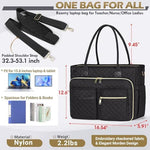 Side angle of the large capacity nurse work tote showing sturdy zipper construction.