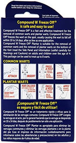 Compound W 8 count freeze off applicators and canister for wart removal.