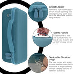 Co2CREA portable audio storage case with attached detachable shoulder strap for travel convenience