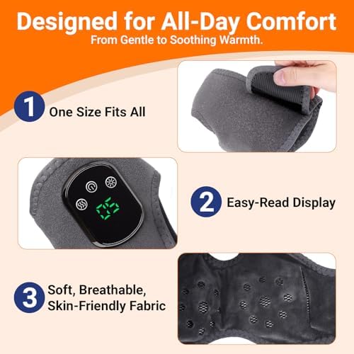 Shanvista cordless foot massager being worn on a foot demonstrating portable relaxation in a modern home living room.