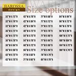 Barossa Design rust resistant metal grommets and reinforced top header