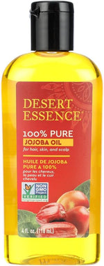 Desert Essence pure jojoba oil front view bottle container