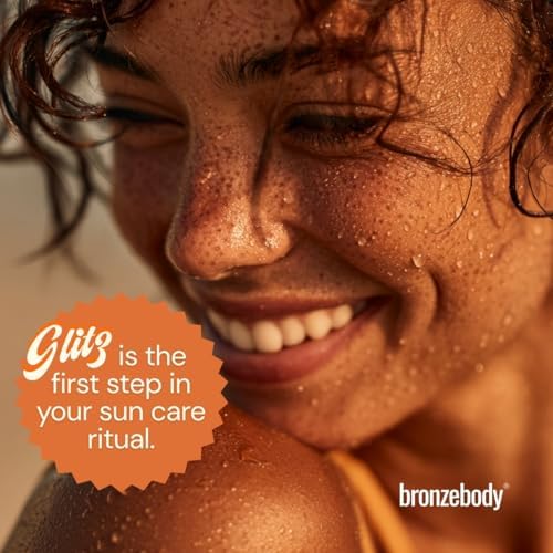 Supplement facts label for Bronzebody Glitz sun prep complex
