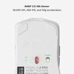 Glorious Model O 2 PRO gaming mouse connected with USB-C cable