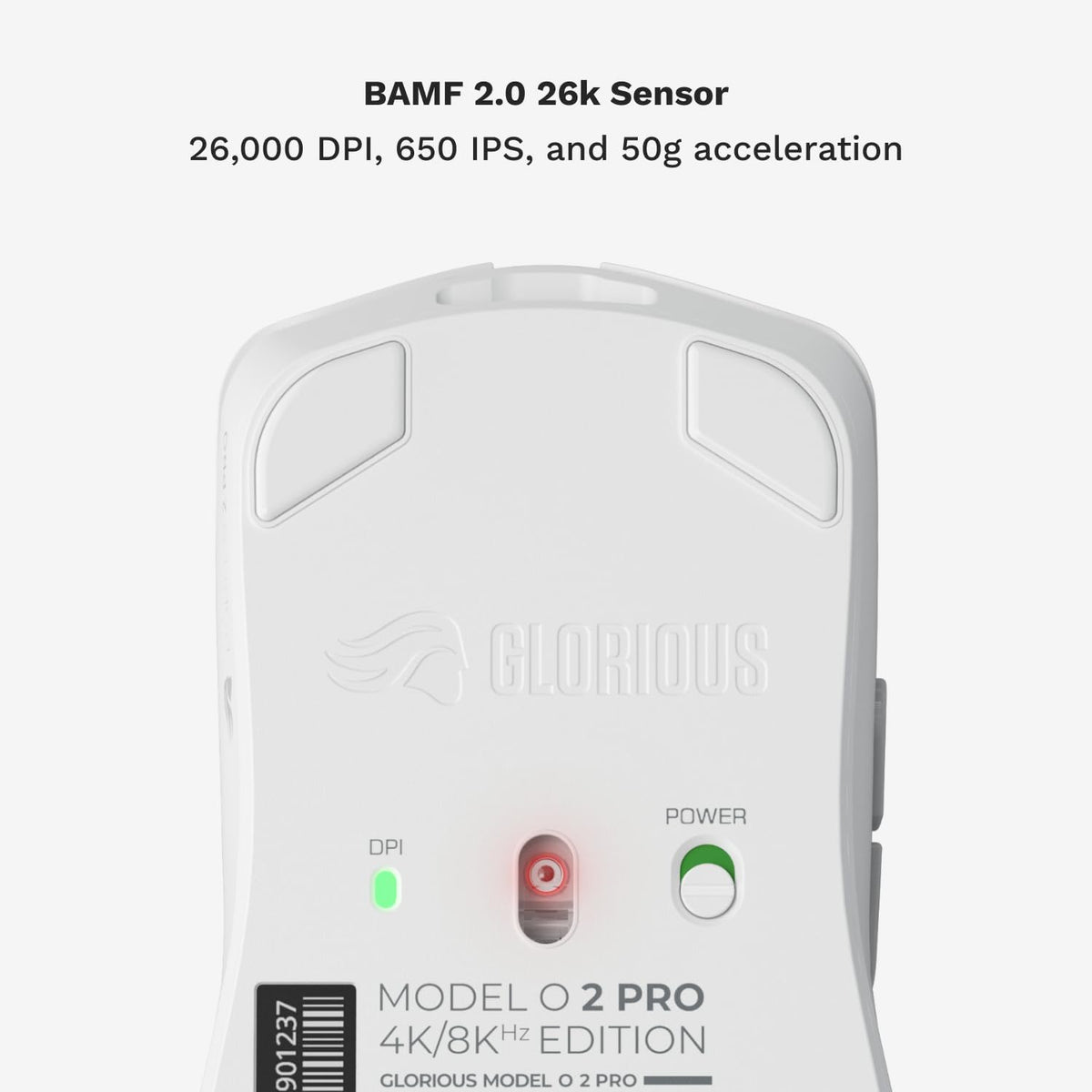 Glorious Model O 2 PRO gaming mouse connected with USB-C cable