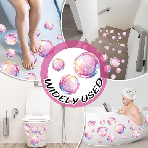 Whaline non slip bath appliques peeling process showing the clean adhesive backing layout