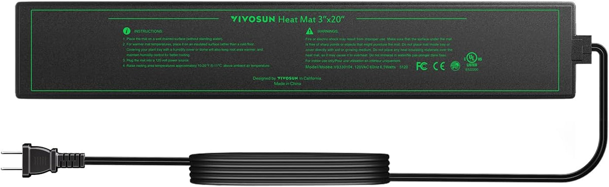 VIVOSUN 10" x 20.75" Durable Waterproof Seedling Heat Mat - Image 9