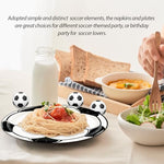 Premium Sturdy Food Grade Paper Material For Soccer Party Plates