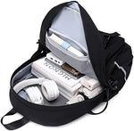 Close up of the breathable adjustable padded shoulder straps on the Abshoo teen girls backpack.