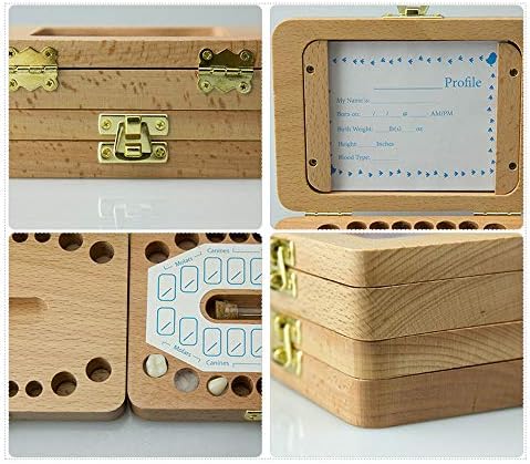 Esweny tooth storage box with tweezers and lanugo bottle