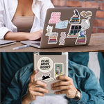 Assorted literary quote stickers from Joyppy pack