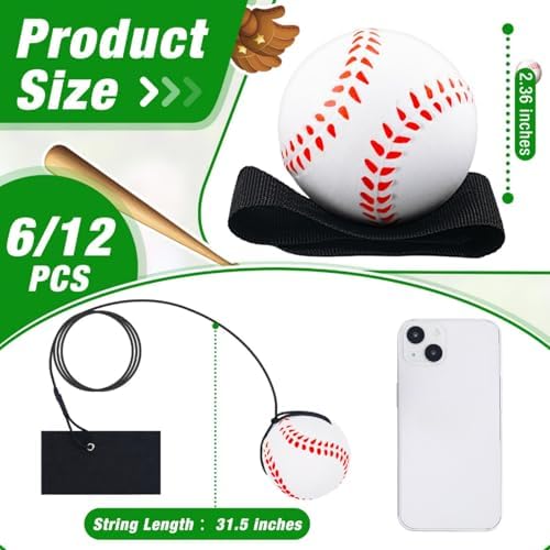 Close up of 2.36 inch rubber baseball wrist rebound ball
