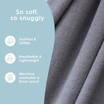 Sleepy Wrap baby carrier neatly folded inside a standard diaper bag for travel