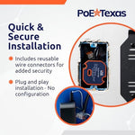PoE Texas premium imported electrical hardware solution rear view