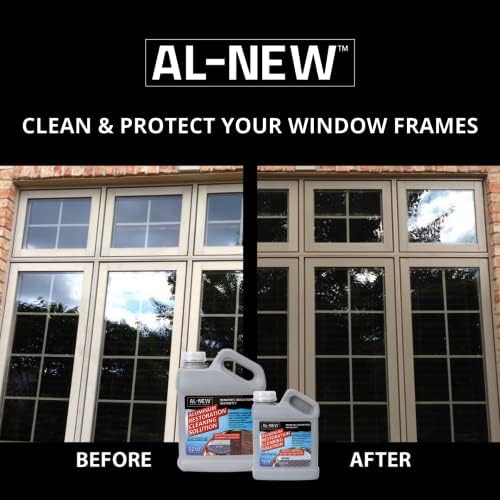 AL-NEW clear coat protection formula being wiped onto an entry door frame