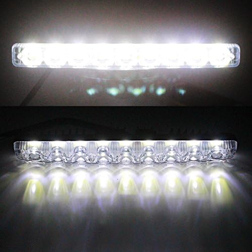 Yijinsheng 9 LED light strip lit up in daylight