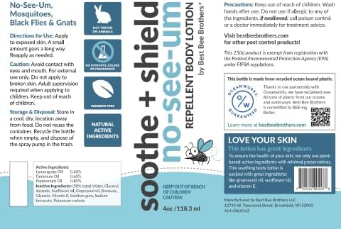 Best Bee Brothers Soothe and Shield insect cream for natural pest protection