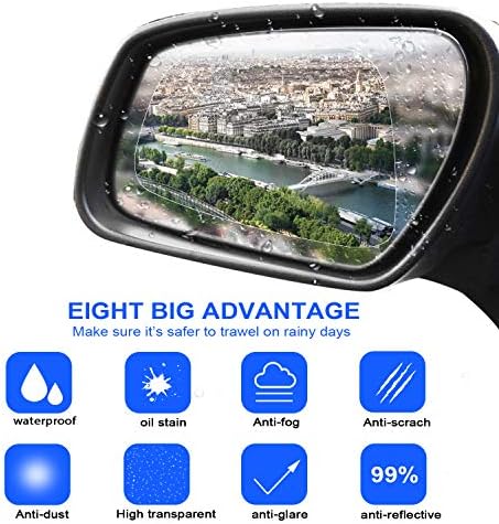 Anti-fog waterproof nano coating car film applied on a side window panel