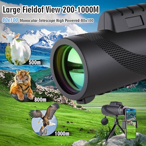 Close up of Orizizhic monocular lens and rubberized grip