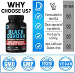 Close up of Dedicad dietary supplement vegan capsule bottle