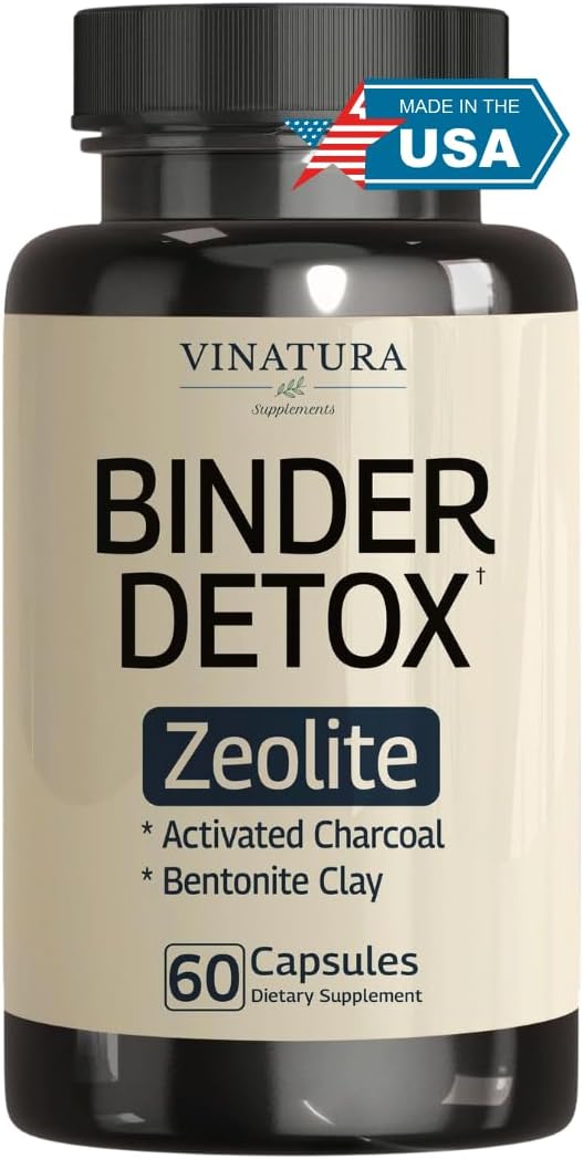 Vinatura Binder Zeolite Detox 60 capsules front view