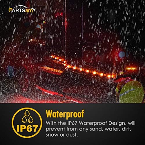 Partsam imported automotive exterior signaling light set showing complete rear housing seal