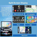 Universal smart car stereo touchscreen assembly kit including the 9 inch monitor and rear view camera