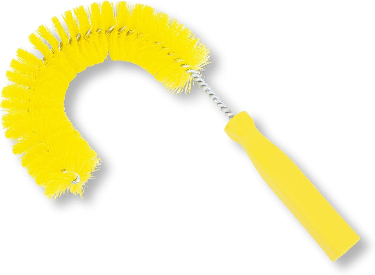SPARTA Plastic Hook Dusting Brush, Clean-In-Place, Galvanized Wire with Threaded Hole for Dusting Surface of Curved Drains and Pipes, 11.5 Inch Length, Yellow - Image 12