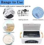 Control panel with timer and temperature knobs on Winb autoclave
