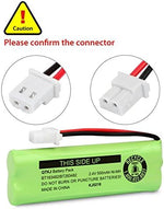 Three-pack of rechargeable Ni-MH batteries with white plug connectors for landlines