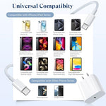 Nuinno smartphone charging accessories bundle with two adapters and two cables